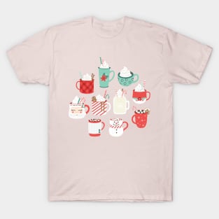 Christmas Cocoa Pink T-Shirt